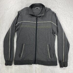 Lululemon Full Zip Jacket Mens XL Gray Mock Neck Pockets Long Sleeve